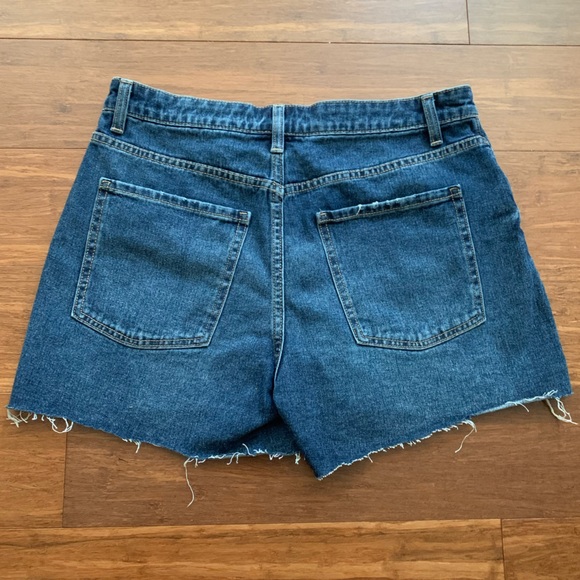🌟FREE🌟NWT No Boundaries High-Rise Midi Shorts Dark Wash Denim Juniors Sz 11 - Picture 6 of 10